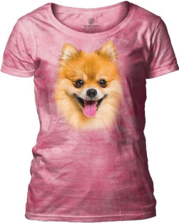 Tričko 3D potisk - Happy Pomeranian, pes - The Mountain / pro ženy