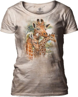 Tričko 3D potisk - Giraffes, žirafy - The Mountain / pro ženy