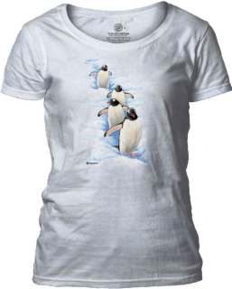 Tričko 3D potisk - Gentoo Penguins, Gentoo Penguins - The Mountain / pro ženy