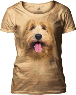 Tričko 3D potisk - Big Face Labradoodle Pup, pes - The Mountain / pro ženy
