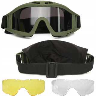 Taktické ochranné brýle, chrání před prachem, prachem a větrem