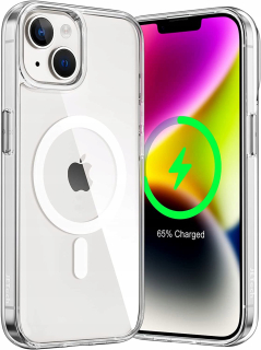 Iphone 13 / Iphone 14, kryt pouzdro obal silikonový MAGSAFE CASE bezbarvý