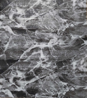 Samolepicí panely 3D cihlové tapety - 1x kus 77 cm x 70 cm (0,54 m2) mramor #5