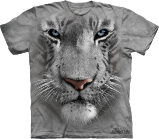 Tričko 3D potisk - White Tiger Face, tygr - The Mountain