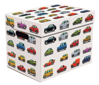 Dekorativní krabice různá auta, cars, vozidla ONE, úložný box s víkem, vel. 34x25x26cm