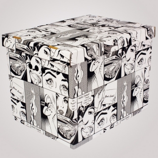 Dekorativní krabice Komiks knihy XL úložný box, velikost PROMOCE
