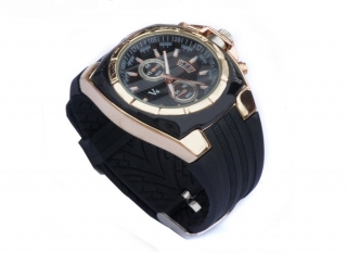 SUPER hodinky V6 super speed / černý pásek / zlata ocel